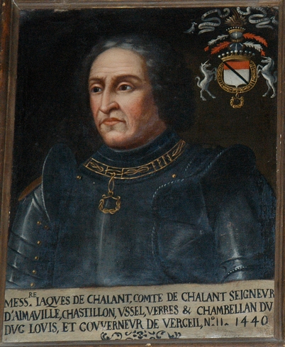 Château de Châtillon. Portrait de Jacques de Challant.