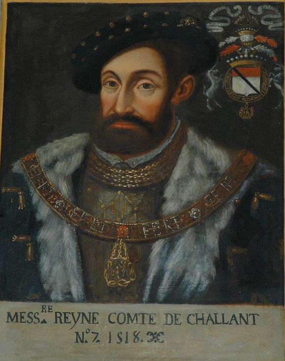 Château de Châtillon. Portrait de René de Challant.